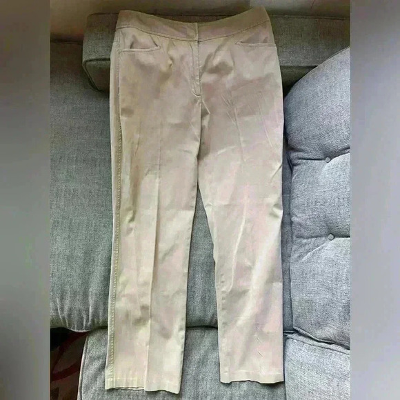 Faconnable Women’s Cotton Pants Sz 6 - Picture 1 of 5